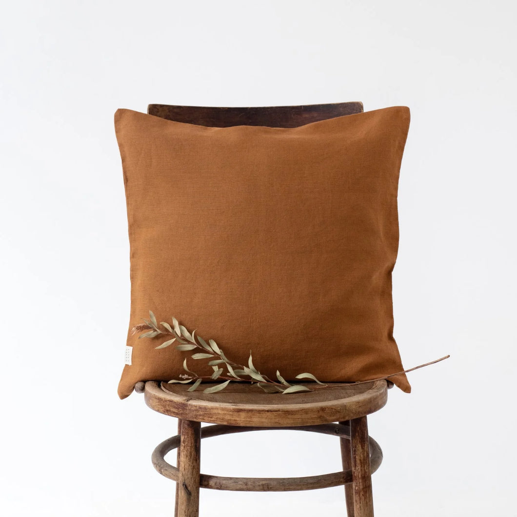 Linen Cushion Cover Hazelnut