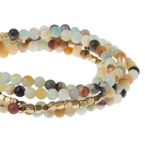 Stone Wrap Bracelet/Necklace Amazonite