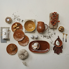 Load image into Gallery viewer, Spice Botanical Debossed Stoneware Platter
