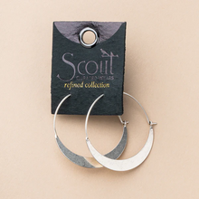Load image into Gallery viewer, Crescent Hoop Sterling Silver
