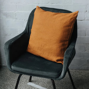 Linen Cushion Cover Hazelnut