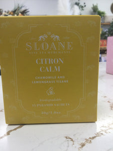 Sloan tea sachet box
