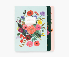 Load image into Gallery viewer, Stitched Notebook Set Garden Party
