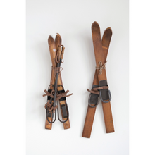 Load image into Gallery viewer, Wood Skis Wall Decor
