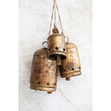 Load image into Gallery viewer, Metal Bell On Jute Rope Large
