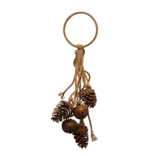 Load image into Gallery viewer, Jinge Bells &amp; Pinecones Door Hanger
