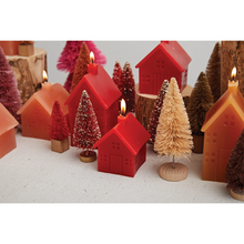 Load image into Gallery viewer, Unscented House Shaped Candle Red Tall
